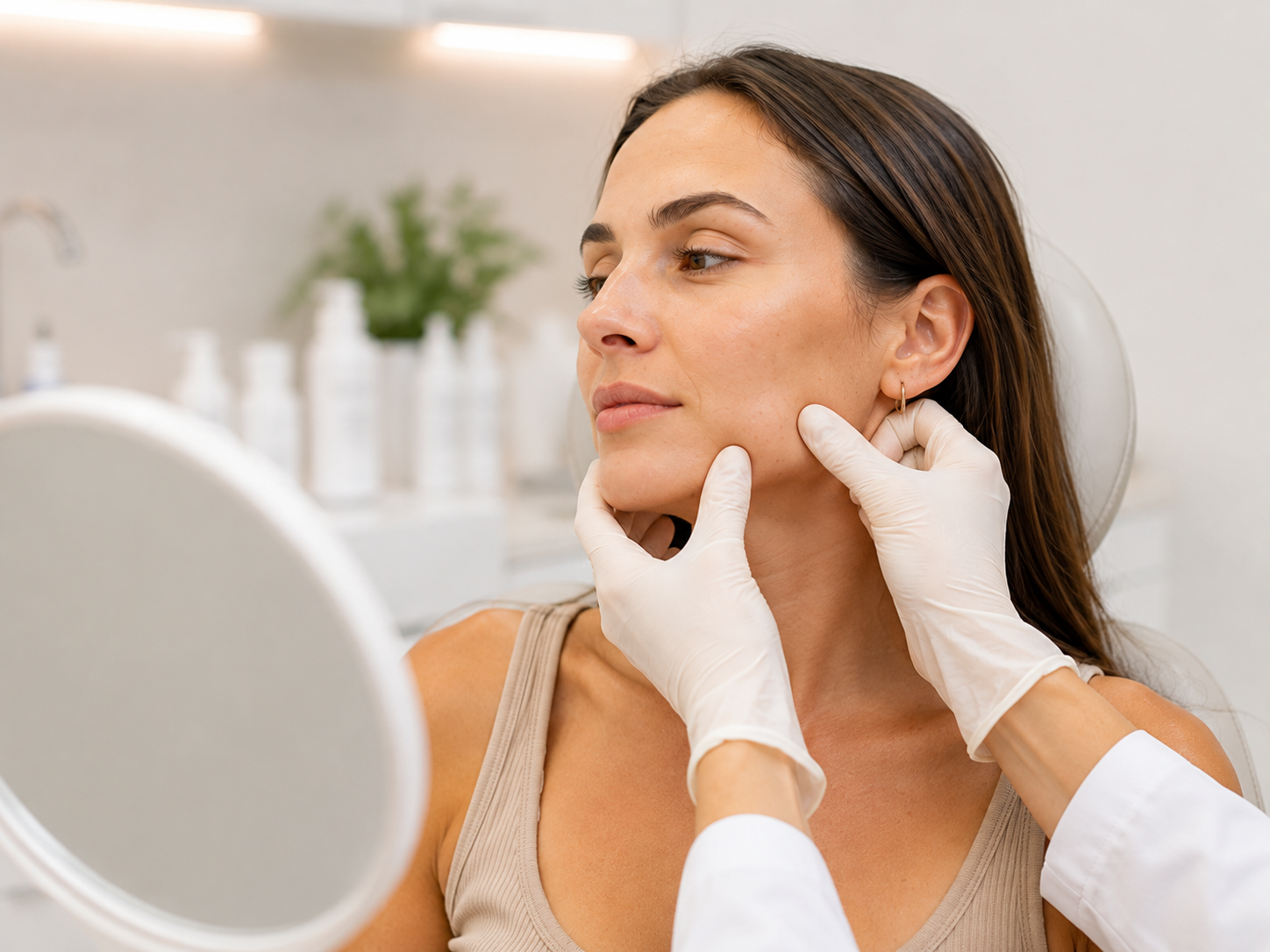 Tratamento para flacidez facial na Clínica Derplus