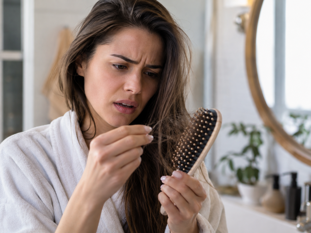 Queda de cabelo em avaliação com dermatologista na Clínica Derplus